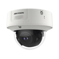 Domo IP 8 Megapixel / Lente Mot. 2.8 a 12 mm /  DARKFIGHTER / WDR 120 dB / IK10 / 30 mts IR / Conteo Facial / Detección Facial / Interior / PoE / Búsqueda por Atributos / Micrófono Integrado / Micro SD Modelo:IDS-2CD7186G0-IZS(D)