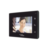 Monitor adicional color negro manos libres con pantalla LCD a color de 7"