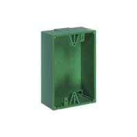 Caja trasera de montaje color verde para estaciones de parada STOPPER