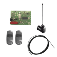 Kit Receptor inalámbrico con antena / Hasta 45M en linea de vista / INCLUYE dos controles  y 3 metros de cable RG58 para la antena