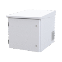 Gabinete PROFUNDO hasta 705 mm  de profundidad, de Exterior de 9UR con Ventiladores y Termostato (Montaje a poste o torre se vende por separado).