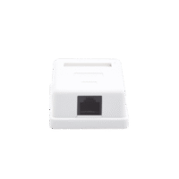 Caja de pared con 1 puerto Keystone, incluye Jack Cat5e
