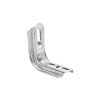 Ménsula omega tipo L 110mm inteligente, para montar charola de 50 a 100mm en pared o muro