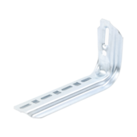 Ménsula omega tipo L inteligente, 210mm de ancho, con acabado Electro Zinc