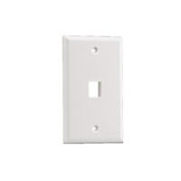 Placa de Pared Vertical, Salida Para 1 Puerto Keystone, Color Marfil