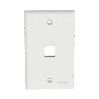 Placa de Pared Vertical, Salida Para 1 Puerto Keystone, Color Blanco