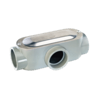 Caja Condulet Tipo: T de 1" (25.4 mm). Incluye tapa y Tornillos.