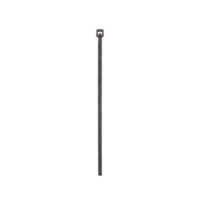 Cincho de Nylon 6.6 de Bloqueo, 203 mm largo x 2.5mm ancho, Color Negro, Exterior Resistente a Rayos UV, Paquete de 100pz