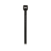 Cincho de Nylon 6.6 de Bloqueo, 203 mm largo x 2.5mm ancho, Color Negro, Exterior Resistente a Rayos UV, Paquete de 1000pz