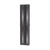 Organizador Vertical PatchRunner™, Doble (Frontal y Posterior), Para Rack Abierto de 45 Unidades, 8in de Ancho, Color Negro