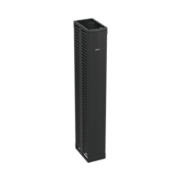 Organizador Vertical PatchRunner™, Doble (Frontal y Posterior), Para Rack Abierto de 45 Unidades, 12in de Ancho, Color Negro