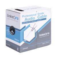Cable para audio profesional de 2 conductores calibre 18 para aplicaciones de audio y automatización bobina de 152 m
