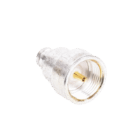 Adaptador UNIDAPT Hembra a Conector SMB Plug (Pin Hembra), Plata/ Oro/ Teflón.