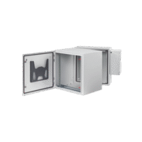 Gabinete Industrial ProTek de Puerta Sólida, Protección NEMA Tipo 4/12/4X; IP66; IK10, Abatible, Fabricado en Acero, 12 UR, Color Gris Claro