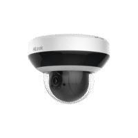 Mini Domo PTZ IP 4 Megapixel / 4X Zoom / H.265+ / 20 mts IR EXIR / WDR 120dB / PoE / IK10 / Exterior IP66 / Ultra Baja Iluminación / Micrófono Integrado / PoE