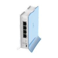 (hAP lite TC) 4 Puertos Fast Ethernet, Wi-Fi 2.4 GHz 802.11 b/g/n y base tipo Torre