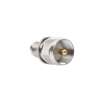 Adaptador en Línea de Conector TNC Hembra a UHF Macho (PL-259), Níquel/ Oro/ Teflón.