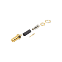 Conector SMA Hembra Inverso / Chasis en D Plano, Anillo Plegable / Cable RG-316 .