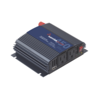 Inversor de Corriente Onda Modificada (CD-CA). Potencia Nominal 450 W, Ent:12Vcc, Sal: 115Vca 60 Hz.