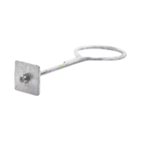 Ancla con Aro, largo: 40 cm. de 1/2" de espesor para Losa o Pared. Galvanizado por Inmersión.