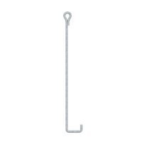 Ancla de Suelo con Ojo de Llave Ø 3/4" x 150 cm, Galvanizado por Inmersión en Caliente.