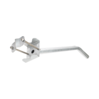 Brazo Galvanizado para Luminaria 2" Diámetro con Abrazadera para Poste hasta 3" Diámetro.