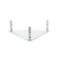 Base Triangular para Tramo STZ45 Galvanizado Electrolítico.