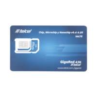 SIM SYSCOM 5 GB mensual para dispositivos móviles 3G/4G (Telcel) 1 año de servicio (solo datos)