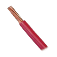 Cable 10 awg  color rojo,Conductor de cobre suave cableado. Aislamiento de PVC, auto extinguible. (Venta por Metro)
