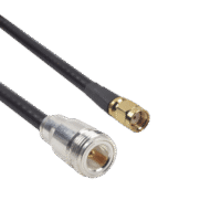 Cable LMR-240UF (Ultra Flex) de 60 cm con conectores N Hembra y SMA Macho Inverso.