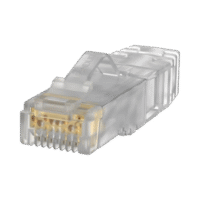Plug RJ45 Cat6A, Para Cable UTP de Calibre 26 AWG, Chapado en Oro de 50 micras, Paquete de 100 piezas
