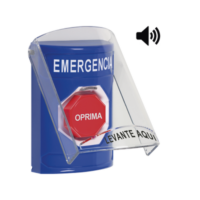 Botón Multipropósito, Emergencia, Reset Con Llave, Bocina Integrada, Español, Tapa De Policarbonato, 2 Relevadores forma C, Interior