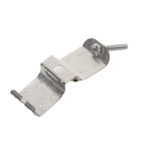 Sujetador de doble click para cable coaxial de 7/8" paquete de 10 piezas.