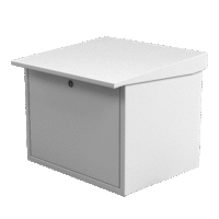 Gabinete para resguardo de baterías (hasta dos baterías PL110D12). Lámina Galvanizada.