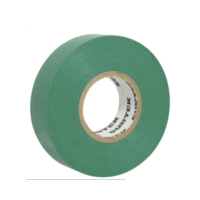 Cinta para aislar color Verde de 19 mm x  9 metros / Fabricada en PVC / Adhesivo acrílico.