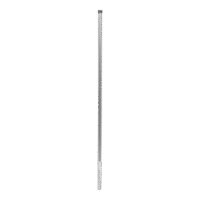 Poste de Esquina de 1.2m para Cerca Electrificada de Tubo Galvanizado cal. 18 de 1"Diam. Ideal para 5 Aisladores (No incluidos).