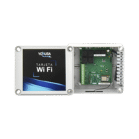 Modulo WIFI con gabinete para uso en Energizadores YONUSA/Aplicación sin costo/Activación Remota de 4 salidas tipo Relay con alta capacidad.
