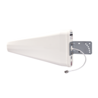 Antena logarítmica de banda ancha para exterior, ganancia de 11 dBi, conecto N-hembra, rango de frecuencia (806-960 / 1710-2700 MHz)