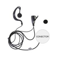 Micrófono - audífono de solapa ajustable al oído para ICOM IC-F11/ 14/3021/ 3013/ 3103/ 3003/ 1100D/2100D TXEHI TXEHI