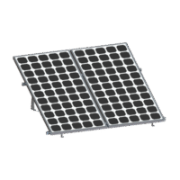 Montaje para Panel Solar, Riel "8" de 2700mm para Módulos con Espesor de 35mm, Velocidad de Viento Máx. 136km/h