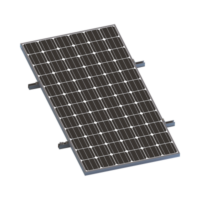 Kit De Minirieles Para Panel Solar Arreglo 1X1 Para Instalación Plano En Lámina