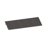 Kit De Minirieles Para Panel Solar Arreglo 1X5 Para Instalación Plano En Lámina