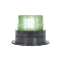 Burbuja Brillante de Larga Vida Útil, con 8 LEDs Color Verde, Domo Verde, 110 Vca