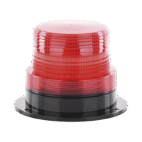 Burbuja Brillante de Larga Vida Útil, con 8 LEDs Color Rojo, Domo Rojo, 110 Vca
