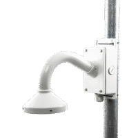 Montaje Universal de Pared con Cuello de Ganso y Caja de Conexiones / Compatible con Cámaras Domo y Bala / Uso en Interior