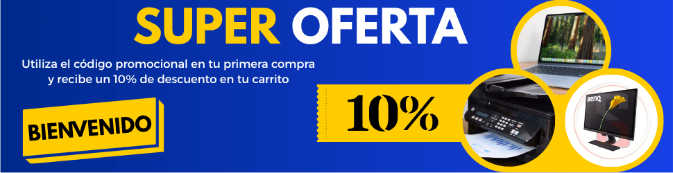 Oferta del 10% equipo tecnológico para nuevos usuarios