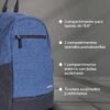 MOCHILA BACKPACK TECH ZONE AZUL TZLBP16 PARA LAPTOP DE 15.6