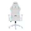 SILLA OCELOT GAMING ORGB-WHITE THUNDRA / VINIPIEL / RGB / BASE METALICA AJUSTABLE / DESCANSABRAZOS 4D / PISTON CLASE 4 / RECLINABLE 90-155 GRADOS / HASTA 150KG / COJINES LUMBAR Y CERVICAL / COLOR BLAN