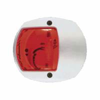 Luz Lateral de Navegación en Color Rojo con Carcasa Blanca para Embarcaciones a Vela o a Motor de Menos de 20 Metros