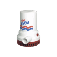 Bomba sumergible de achique de 1500 galones por hora a 12 Volts de corriente directa.